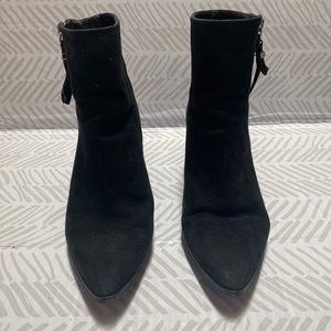 Michael Kors Black Booties Black Suede Size 7.5
